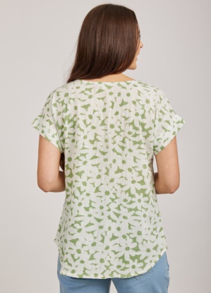 Mudflower 100% Cotton Floral Top